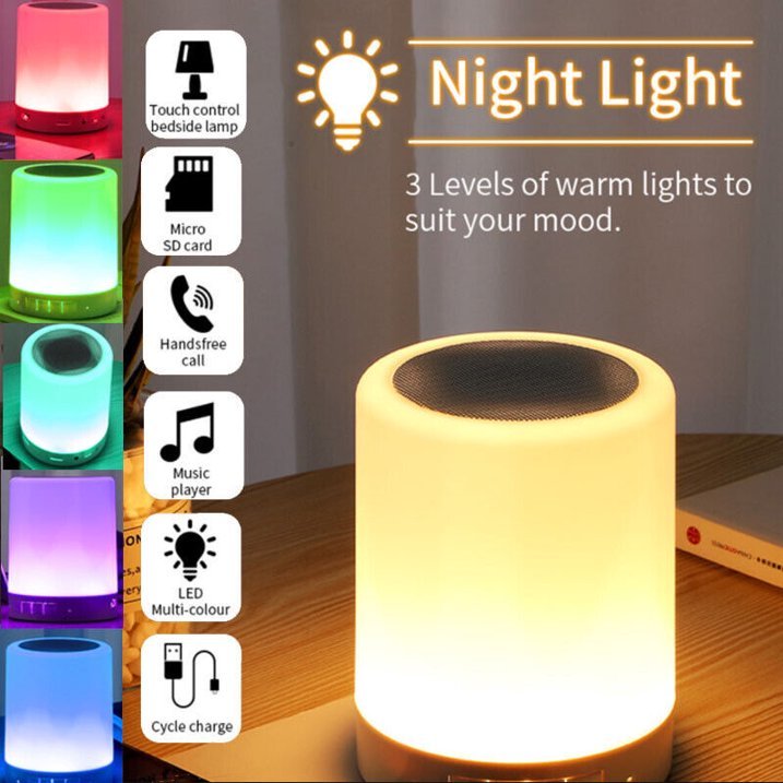 Portable Touch Lamp Bluetooth Speaker - Image 4